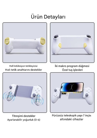 Everbox H5 Kablosuz Oyun Kumandası Gamepad Bluetooth Android, Apple Uyumlu iOS, Windows Pc 1000hz 400mah Batarya