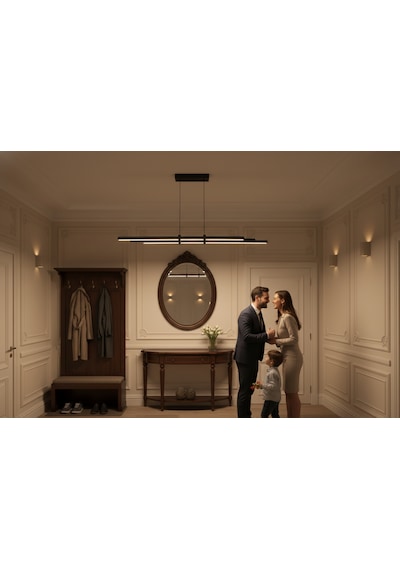 Cosmo Gold Lineer Led Sarkıt Avize Kumandalı Dim Edilebilir Yukarı & Aşağı Işık Diğer