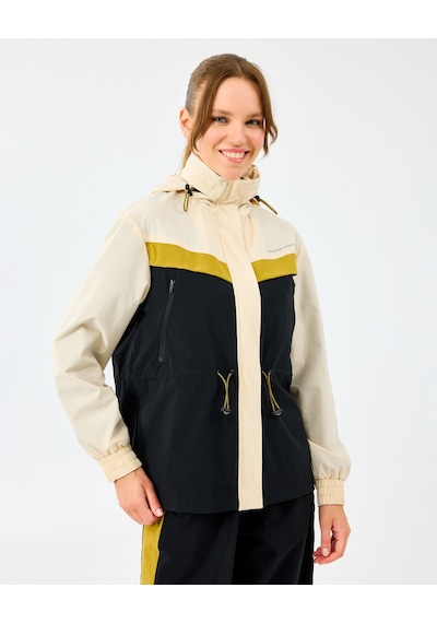 Skechers W Adjustable Waisted Full Zip Micro Jacket Kadın Ecru Mont S2520208-1983 Ekru