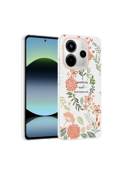 Xiaomi Redmi Note 14 4g Kılıf Kamera Korumalı Desenli Zore Klip Kapak Xiaomi Redmi Note 14 4g Zore - Beautiful