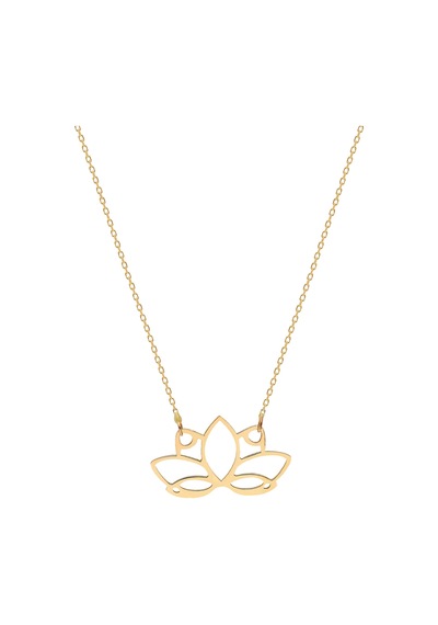 Glorria Altın Lotus Çiçeği Kolye N11.28890
