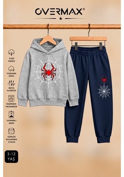 Overmax Örümcek Ağ Baskılı Kapüşonlu Sweatshirt & Eşofman Altı Takım 3-12 Yaş Gri Üst-lacivert Alt - 921046944 Gri Üst-lacivert Alt Overmax Örümcek Ağ Baskılı Kapüşonlu Sweatshirt & Eşofman Altı Takım 3-12 Yaş Gri Üst-lacivert Alt - 921046944 Gri Üst-lacivert Alt