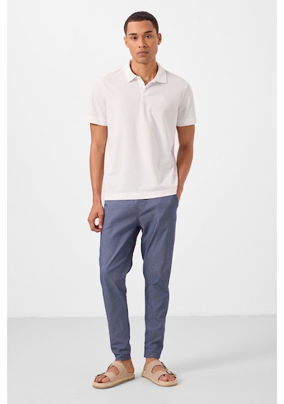 Tommylife Kot Lacivert Standart Fit Dokuma Hafif Esnek Chino Erkek Pantolon - 82180 Lacivert