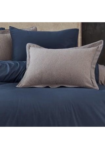 Nazik Saten Nevresim Takımı Çift Kişilik Amanda İndigo