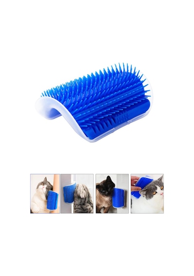Thentech Duvara Sabitlenen Kedi Kaşınma Aparatı Mavi