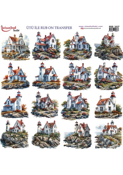 Ütü İle Rub On Transfer Kağıdı 30x30cm Rb-357