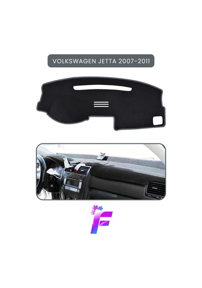 Volkswagen Jetta 2007-2011 Torpido Örtüsü Güneşten, Isıdan, Çatlamadan Korur Tam Uyum C14 Torpido Halısı