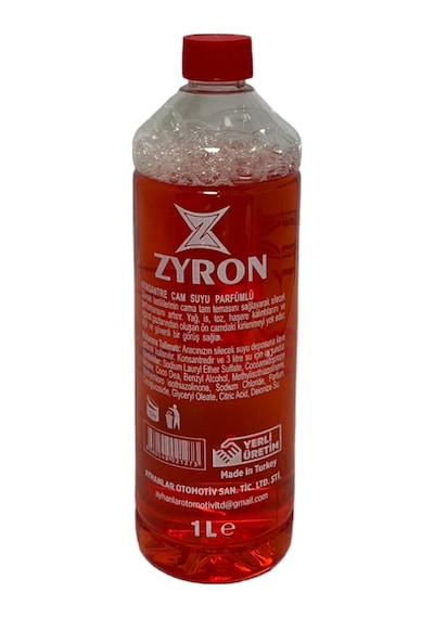 Zyron Konsantre Parfümlü Cam Suyu 1 Litre