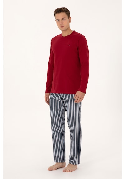 U.s. Polo Assn. Erkek Bordo Pijama Takım 50318612-vr014 Bordo