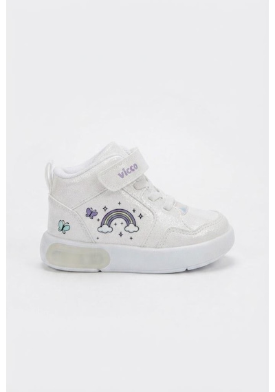 Vicco Şira Beyaz Anatomik Rahat Sneaker Işıklı Kız Çocuk Bot 946.p26k.257