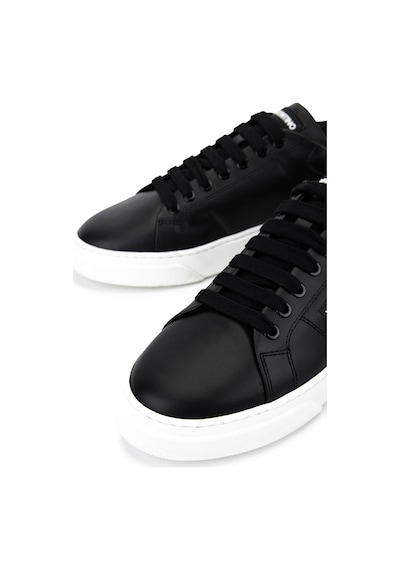Mario Valentino Unisex Hakiki Deri Siyah Sneakers & Spor Ayakkabı 1040 95s3909 Ayk Sk25-26 Black Siyah