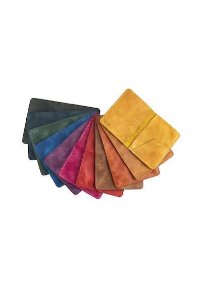 Twingold İsme Özel Pasaport Kılıfı - %100 Rainbow Deri - Ak02003 - Mor Mor