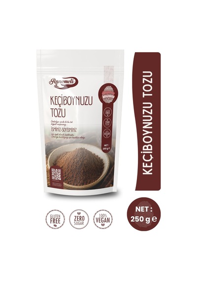250 Gr Keçiboynuzu Tozu Unu Harnup Unu Bebek Ek Gıda Çekirdeği Ile Öğütülmüştür