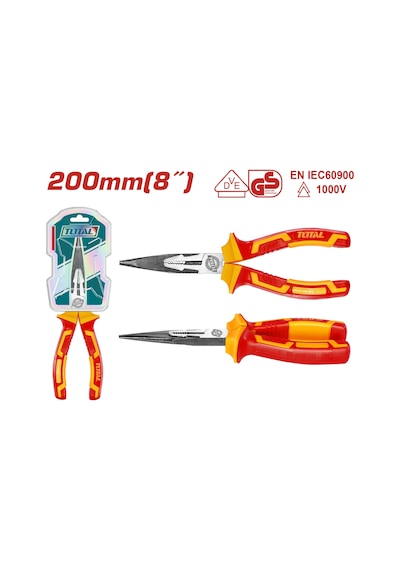 Total Set-8 İzoleli Pense 200mm+izoleli Yan Keski 180mm+izoleli Karga Burun 200mm