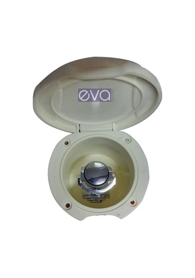 Tekne Sealux Marine Düz Duş Yuvası ve Krom Duş Başlık Set
