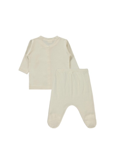 Civil Baby Düz 1-6 Ay Pijama Takımı - Bej