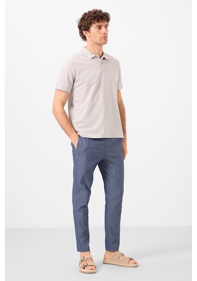 Tommylife Kot Lacivert Standart Fit Dokuma Hafif Esnek Chino Erkek Pantolon - 82179 Kot Lacivert