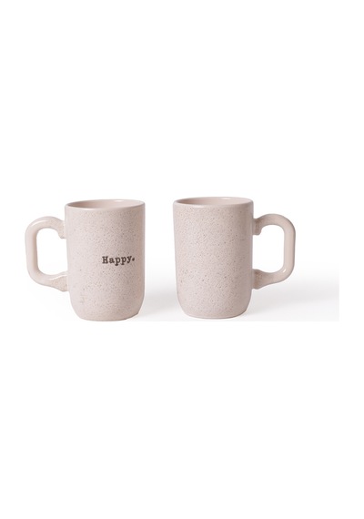 Keramika Happy Formart Kupa 11 Cm 2 Adet 22342 Krem