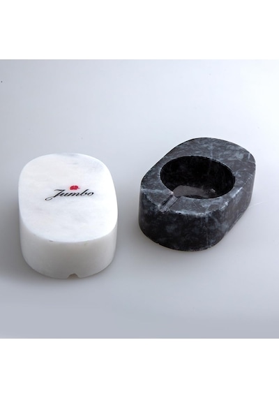 Jumbo Ascella Mermer Kapaklı 2'li Baharatlık 9x6x3 Cm Diğer