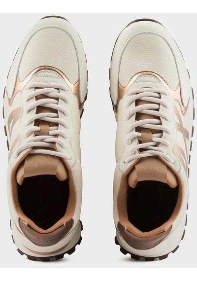 Armani Exchange Bayan Ayakkabı Xdx139 Xv733 K624 Beyaz-kahve Kahverengi