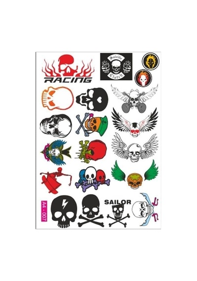 A4 Sticker 007 Tek Paket Çoklu Sticker Standart
