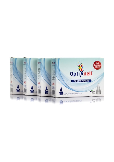 Optinell Yumuşak Uçlu Burun Aspiratörü Yedek Ucu 4 x 10'lu