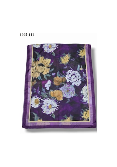 Velscarfs Soft Pamuk Şal Mor 1092-111 Çok Renkli
