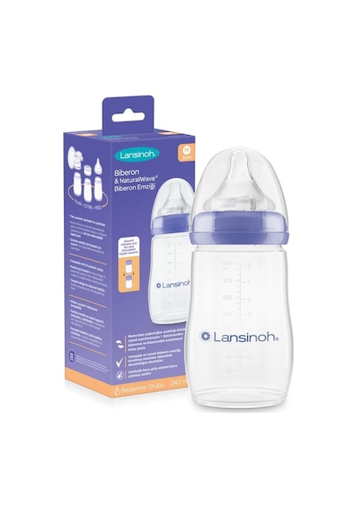 Lansinoh Natural Wave Biberon - 240 ML