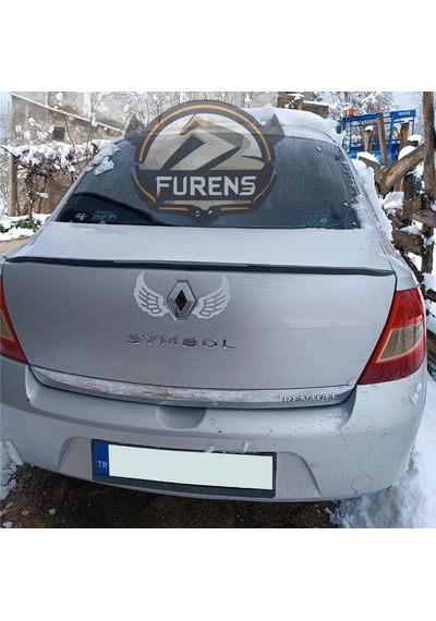 Renault Clio Symbol 2008 - 2012 Talia Bagaj Üstü Yarasa Spoiler Piano Black