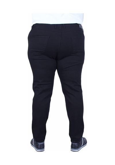 Starbattal Büyük Beden Klasik 5 Cep Gabardin Pantolon 11915 Sıyah Siyah