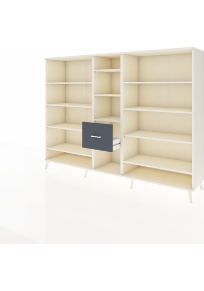 Hyperion Dolap 11 Raflı 3 Çekmeceli 220x44x163 Aytaşı-aytaşı/ant Aytaşı-aytaşı/antrasit Hyperion Dolap 11 Raflı 3 Çekmeceli 220x44x163 Aytaşı-aytaşı/ant Aytaşı-aytaşı/antrasit