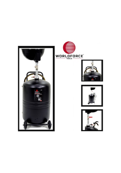 Worldforce 100 Litre Yağ Boşaltma Tankı Havalı Yağ Boşaltma