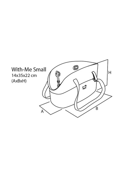 Ferplast, With-me Taşima Çantası, 79501017, L 35 X B 14 X H 22cm, Siyah, Standard