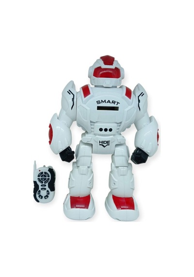 Sensörlü Ve Uzaktan Kumandalı İnteraktif Robot 35 Cm - Kırmızı Lisinya Beyaz