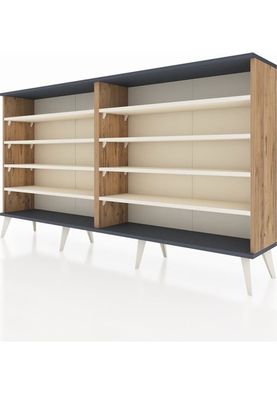 Arges Konsol 8 Raflı 176x30x99 Çam-antrasit/aytaşı Çam-antrasit/aytaşı Arges Konsol 8 Raflı 176x30x99 Çam-antrasit/aytaşı Çam-antrasit/aytaşı