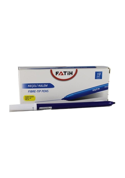 Fatih Keçeli Boya Kalemi Ofis Tipi 10 Lu Mavi 34030
