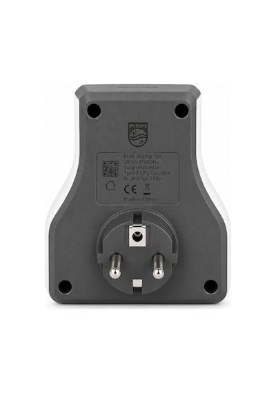 Philips Chp7022w/62 İkili Akım Korumalı Priz 1140j Aşırı Gerilim Koruma Yok