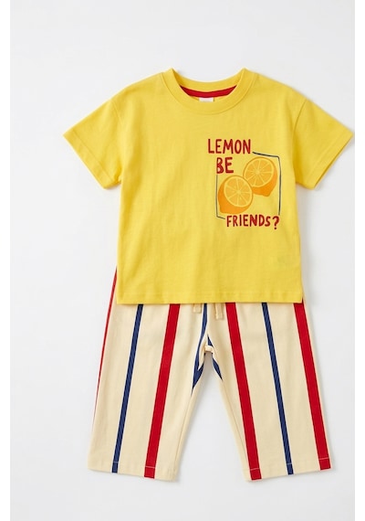 Baby Lory Kids Store Unisex Lemon Detaylı Takım Sarı