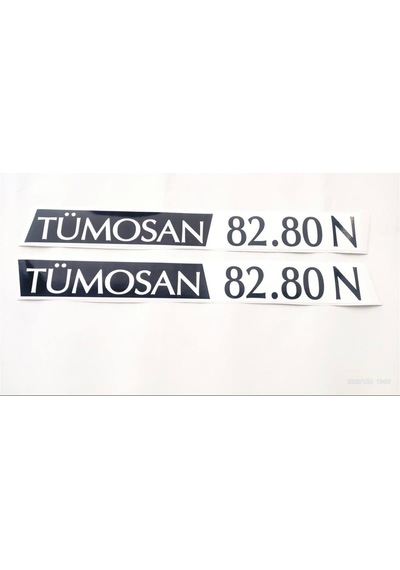 Tümosan Klasik 82.80 N Yan Yazı Tanıtım Etiketi 1996 - 2000 Model Sağ - Sol Takım