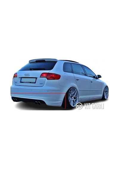 Kit Garaj Audi A3 8p 2006-2012 4 Kapı Arka Ek Plastik Boyasız