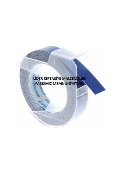 Dymo Kabartma Şerit Etiket Mavi 9MM X 3M