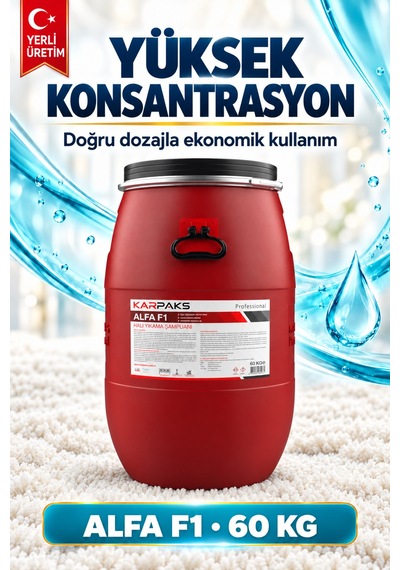 Alfa F1 Ultra Halı Yıkama Şampuanı 60kg Tekli