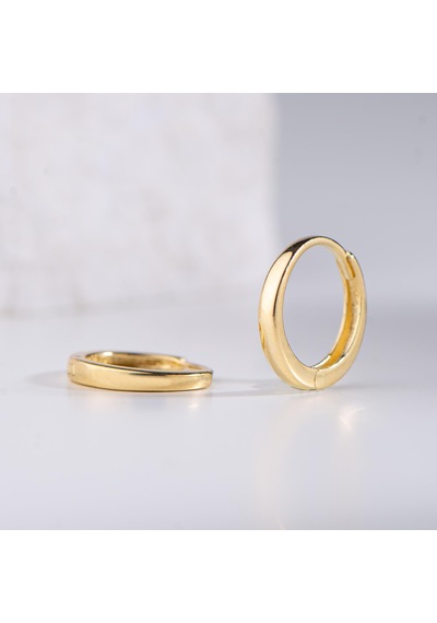 Goldkupe 14 Ayar Sade Halka Altın Küpe 1,00 Gr-1311