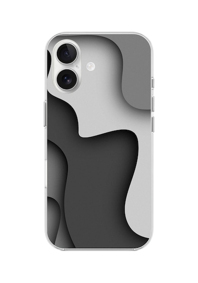 Apple Uyumlu iPhone 16 Şeffaf Kılıf Şeffaf Wallpaper 2 Tasarımlı
