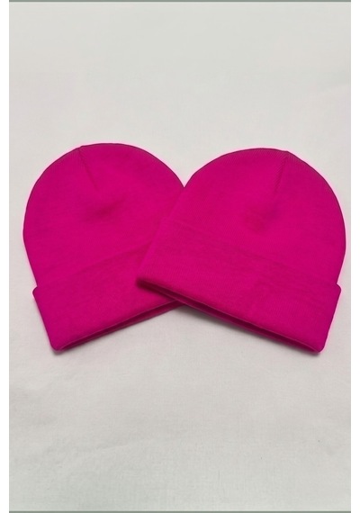 Moibody Premium Unisex Beanie Bere Seti 2 Li Paket Fuşya2 Fuşya2