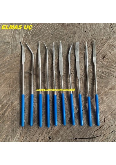 Wonder Çelik Elmas Eğri Eğe Seti Metal Çelik Eğe Ve Törpüleme Seti Çelik Eye 10pcs