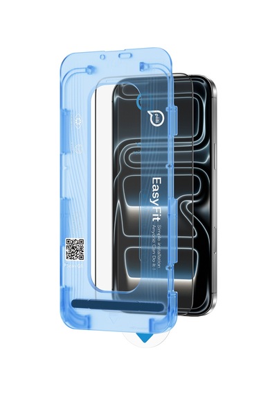Piili Clearglass Snapfit Apple iPhone Uyumlu 17 Pro Max/16 Pro Max Ekran Koruyucu Şeffaf