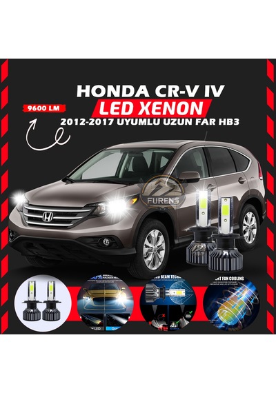 Honda Cr-v 2012-2017 Uzun Far Uyumlu Şimşek Etkilii Led Xenon Pro Series Hb3