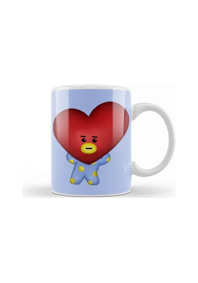 Bt21 Bts Kpop Cute Tata V Taehyung Kupa Bardak Porselen Karışık
