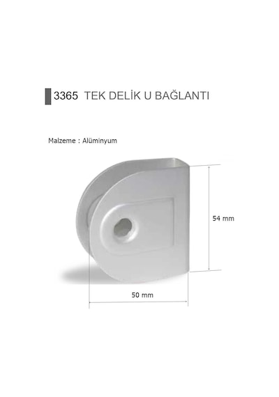 Islak Hacim Kompakt Wc Kabin Alüminyum U Bağlantı